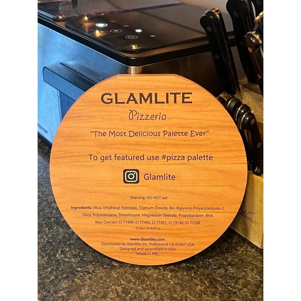 New Glamlite Cosmetics Pizza Makeup Palette! 18 Shades Eyeshadow Palette